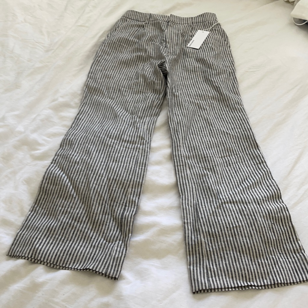 Reformation - Stripe Wide Leg Pants